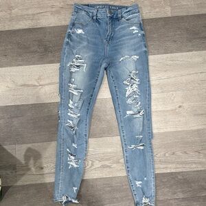 American Eagle Outfitters Blue Skinny Jeans